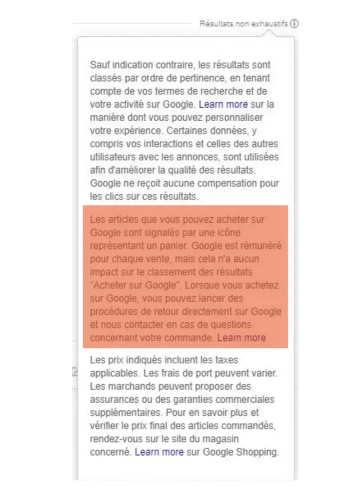 Google Shopping Gratuit